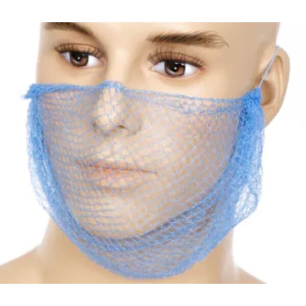 Disposable Beard Masks - Blue - Pack of 36 Thumbnail