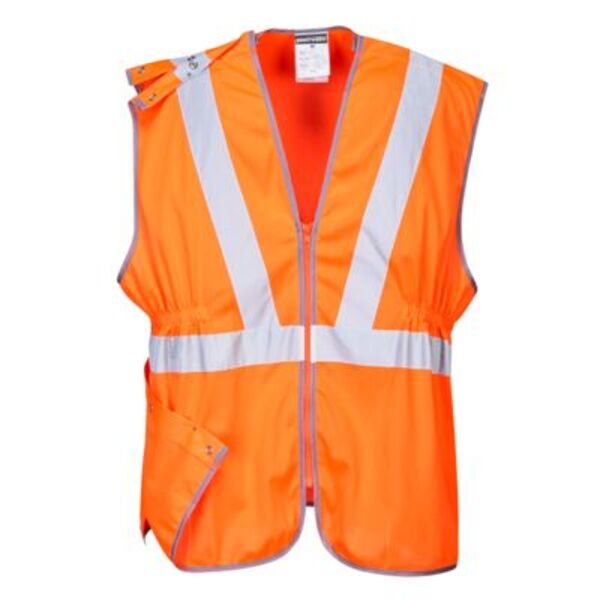 Hi-Vis Zip Long Length Vest  Thumbnail